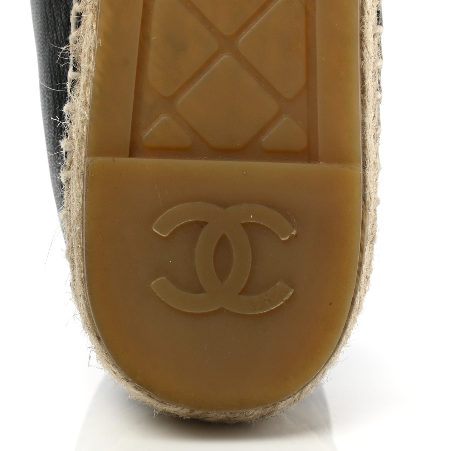 Lambskin CC Espadrilles 37 Black