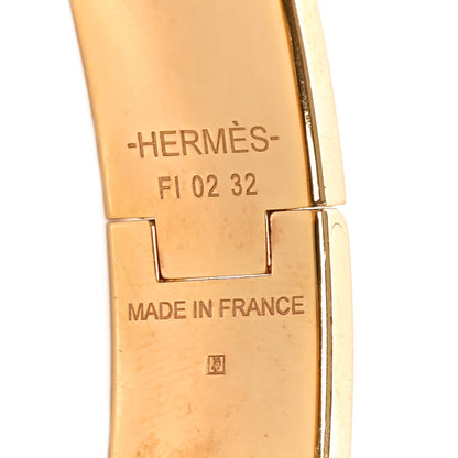 Hermes Enamel Narrow Clic Clac H Bracelet PM Marron Glace 4 of 5