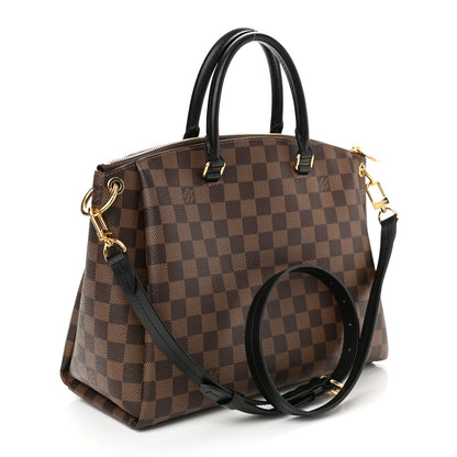 Louis Vuitton Damier Ebene Odeon Tote MM Black 3 of 7