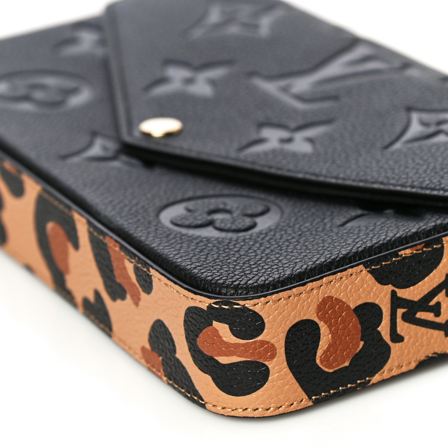 Louis Vuitton Empreinte Monogram Giant Wild At Heart Felicie Pochette Black 5 of 9