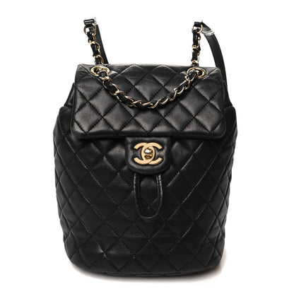 Chanel Calfskin Quilted Mini Urban Spirit Backpack Black 1 of 11
