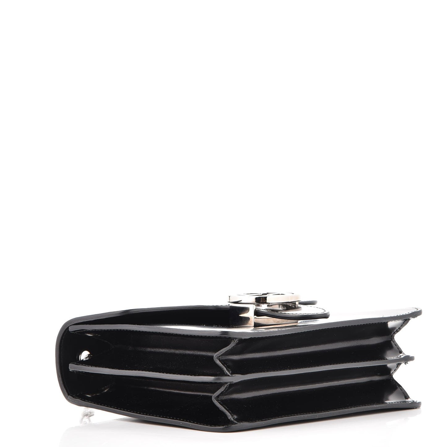 Shade Lux Calfskin Small Interlocking G Shoulder Bag Black