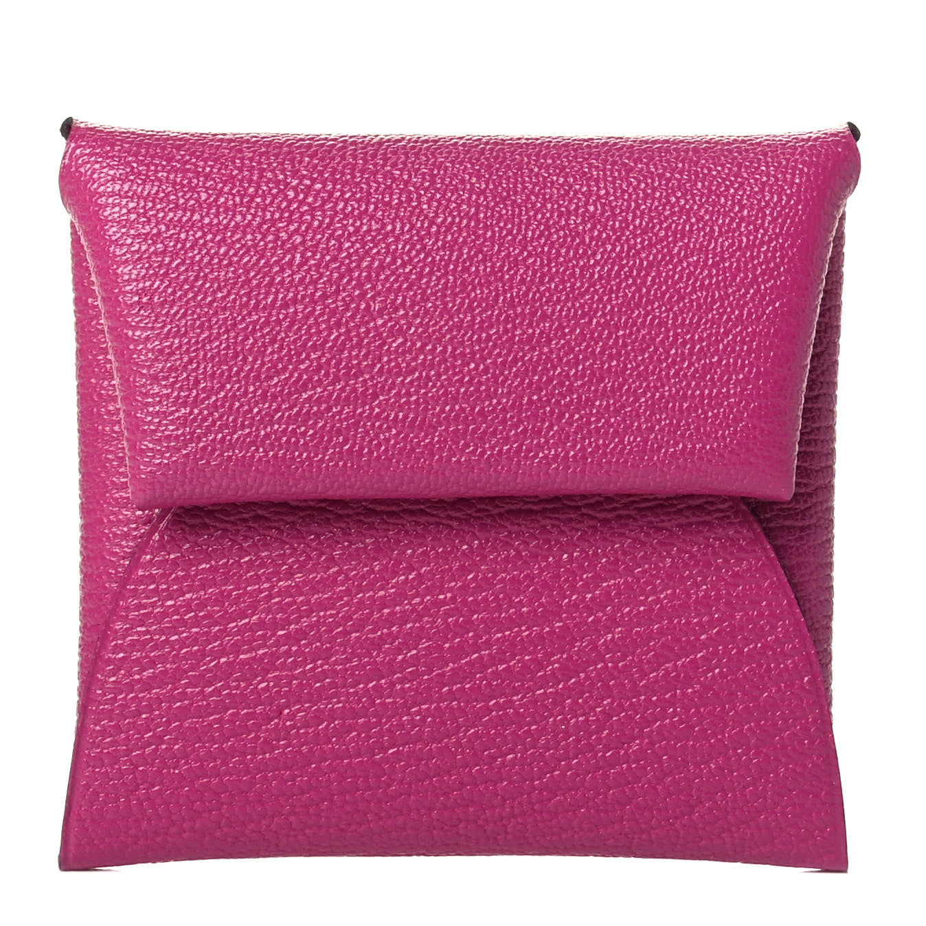 Hermes Chevre Mysore Bastia Coin Purse Rose Pourpre 1 of 4