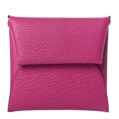 Hermes Chevre Mysore Bastia Coin Purse Rose Pourpre 1 of 4