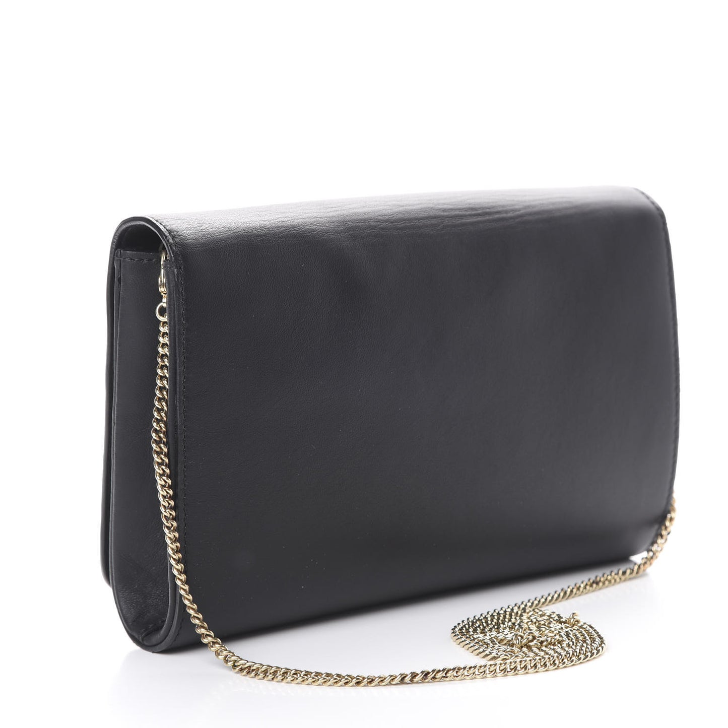 Vitello Palazzo Medusa Evening Clutch Bag Black