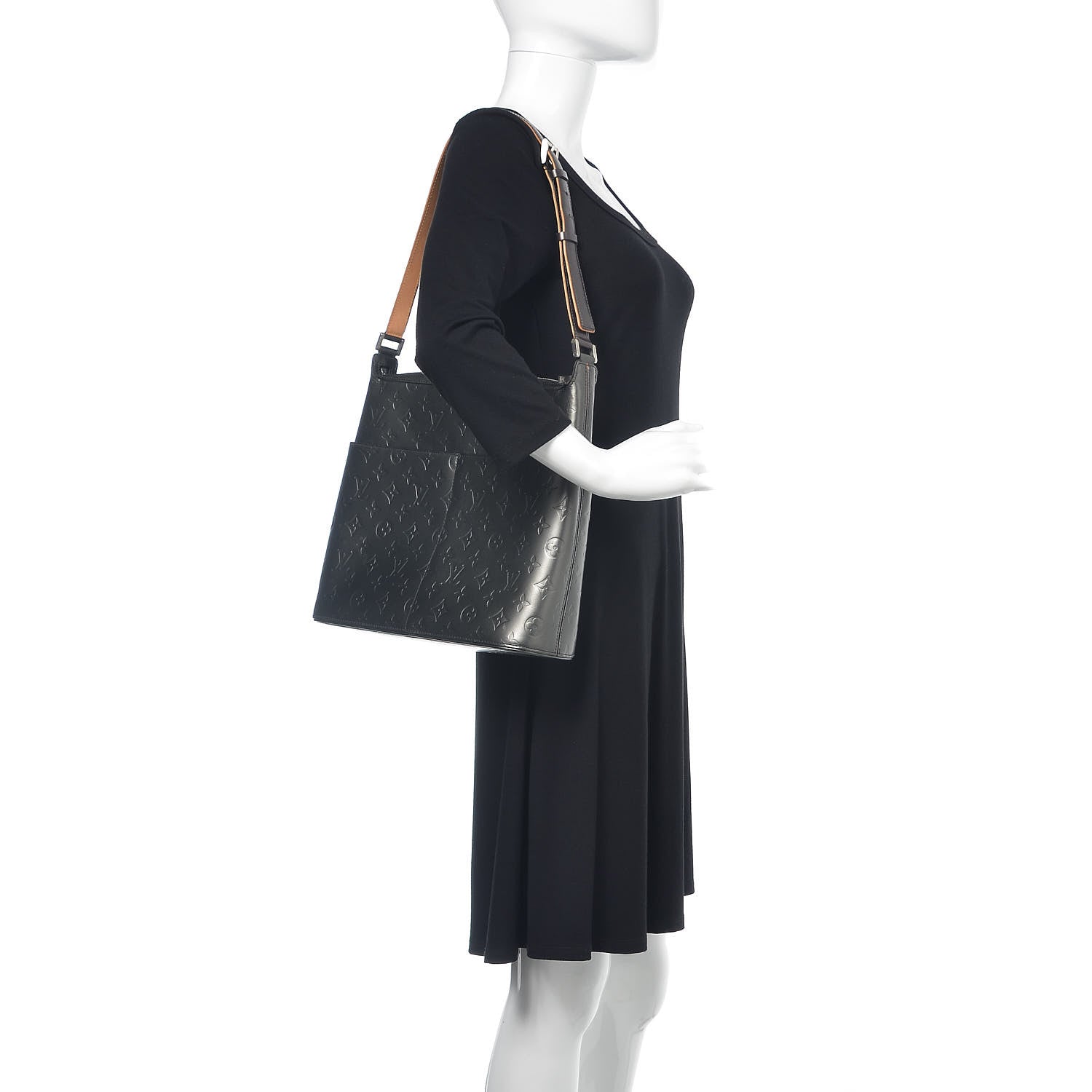 Louis Vuitton Mat Monogram Sutter Tote Black 2 of 12