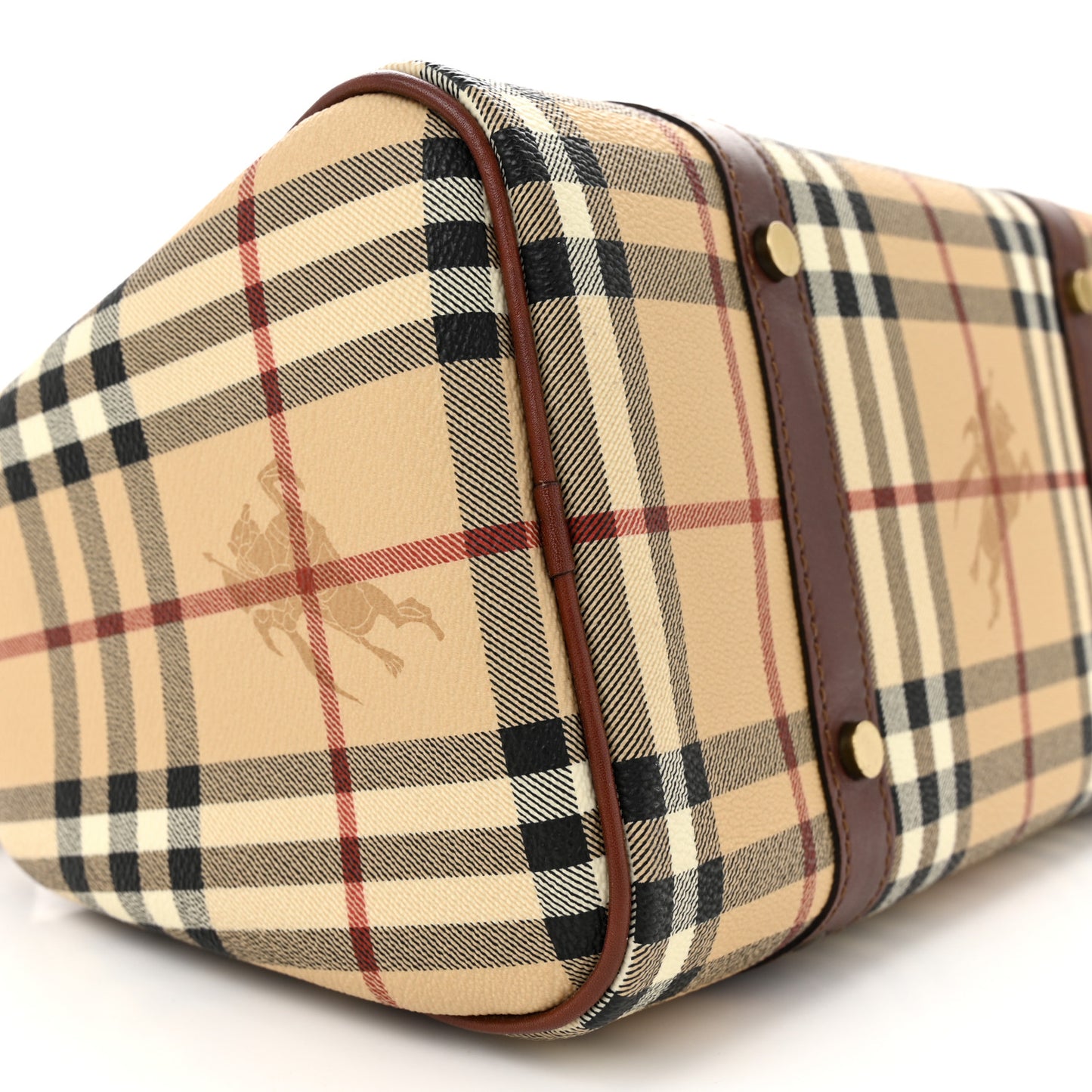 Haymarket Check Studded Bowler Brown
