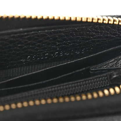 Gucci Dollar Calfskin GG Marmont Zip Around Wallet Black 7 of 7