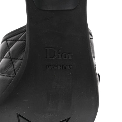 Christian Dior Calfskin Cannage Quilted Dio(r)evolution 80mm Slide Sandals 37 Black 8 of 9