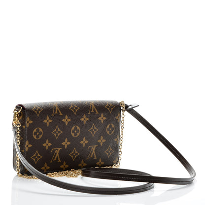Louis Vuitton Monogram Pochette Felicie Chain Wallet Fuchsia 3 of 8