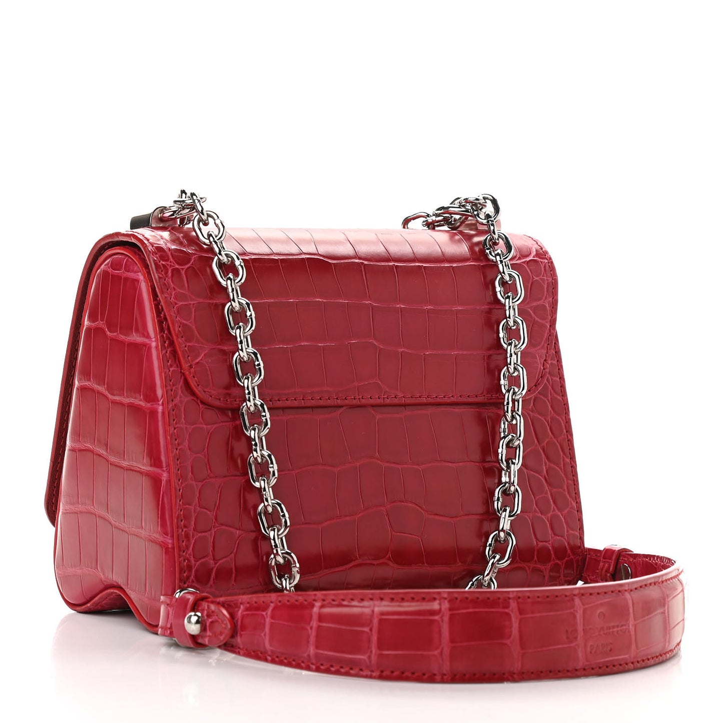 Crocodile Twist Shoulder Bag PM Rubis