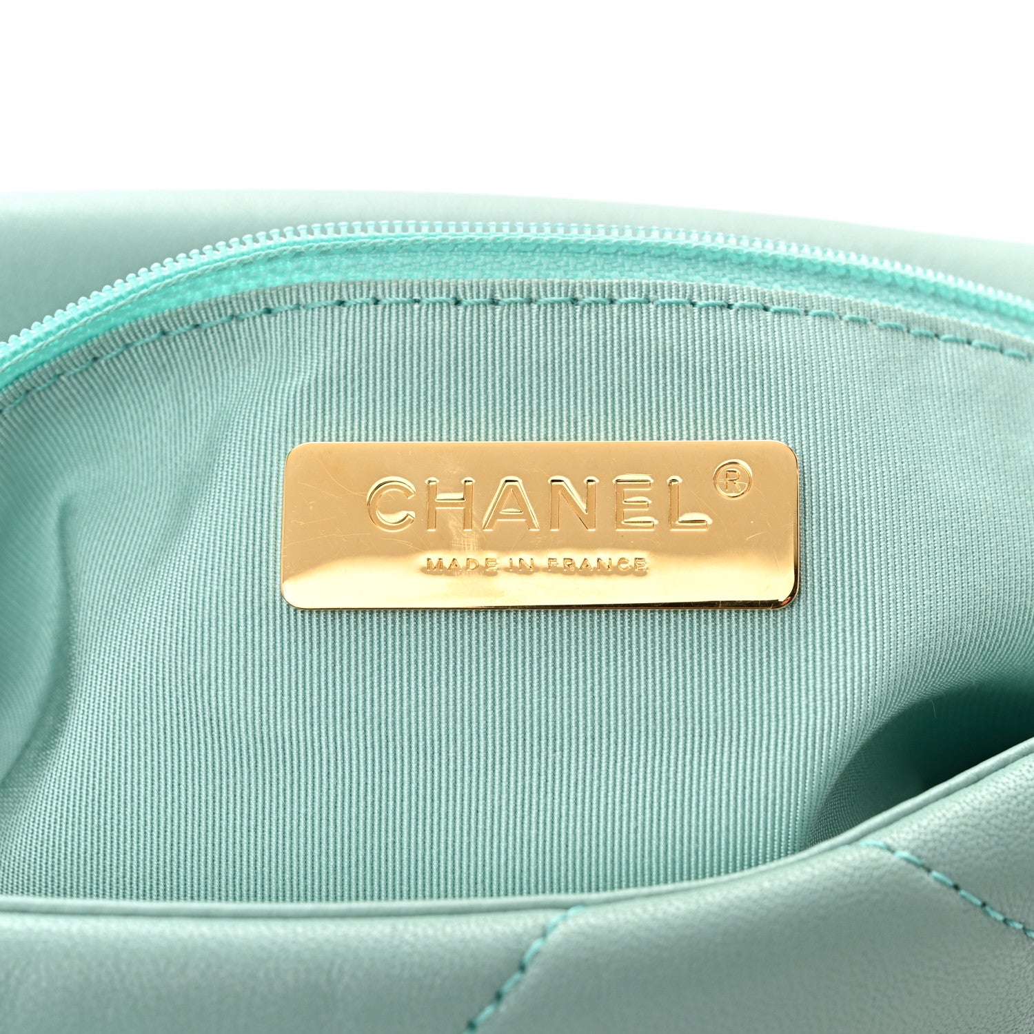 Chanel Lambskin Quilted Medium Chanel 19 Flap Light Green 6 of 11