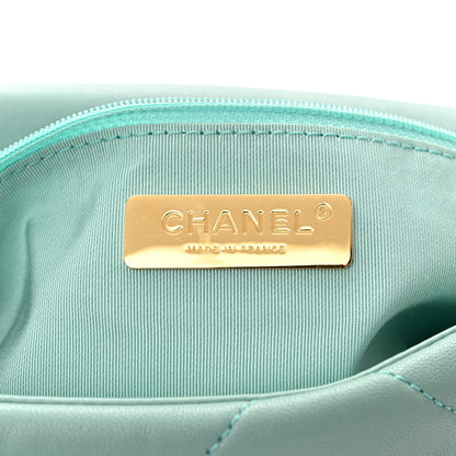 Chanel Lambskin Quilted Medium Chanel 19 Flap Light Green 6 of 11