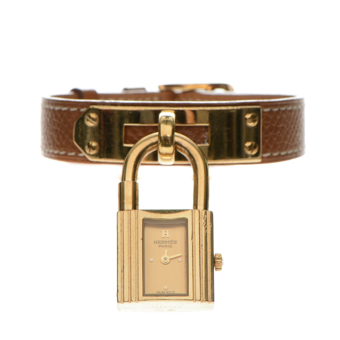 Stainless Steel Courchevel 20mm Kelly Cadena Quartz Watch Gold