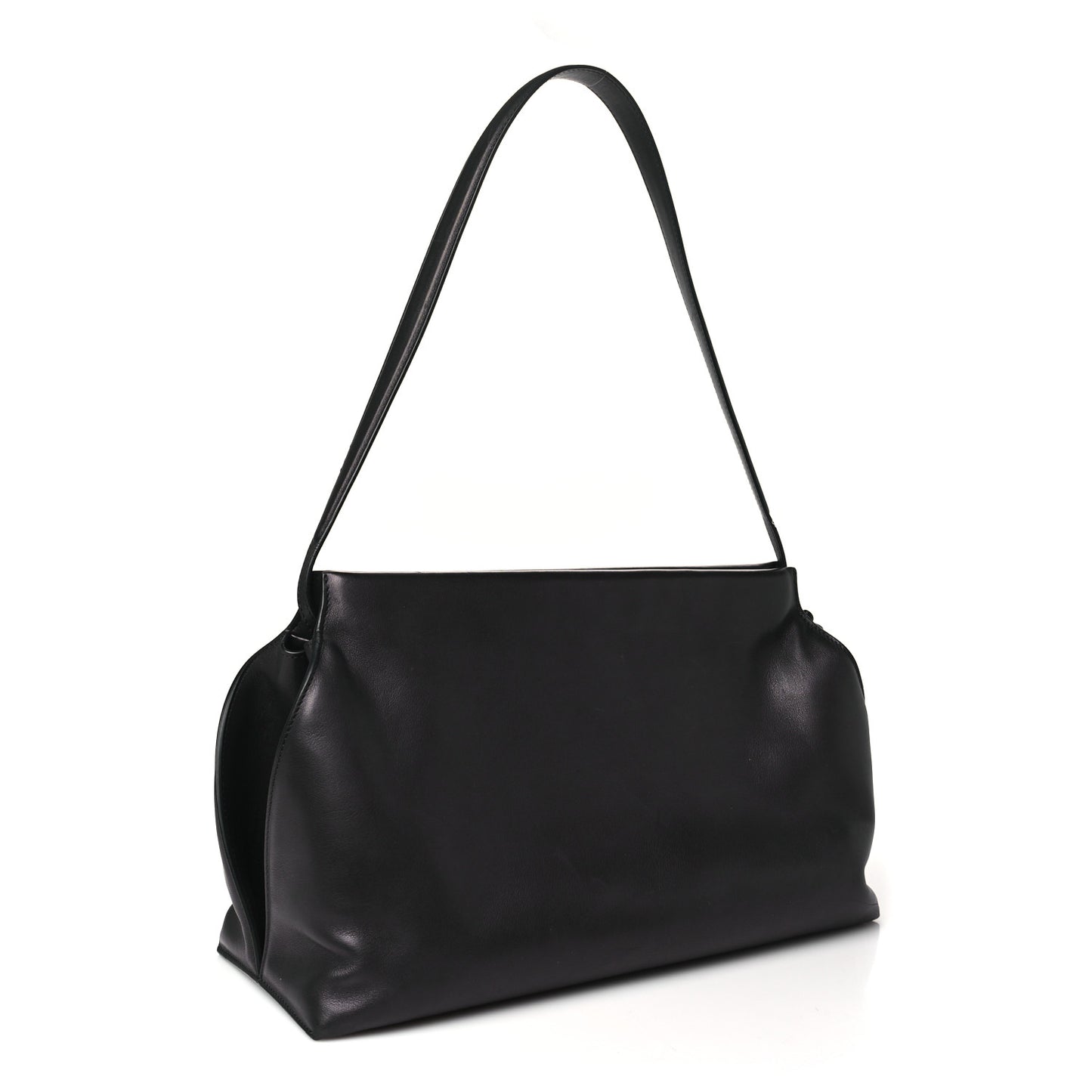 Saddle Calfskin Sienna Shoulder Bag Black