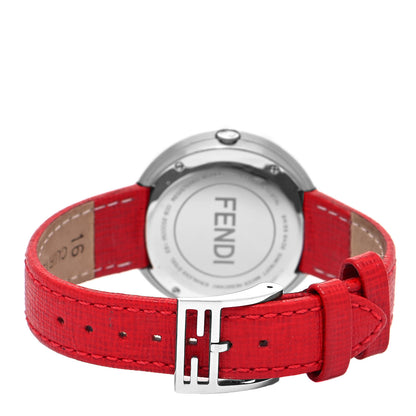 Fendi Stainless Steel Calfskin 36mm My Way Quartz Watch Red 3 of 5