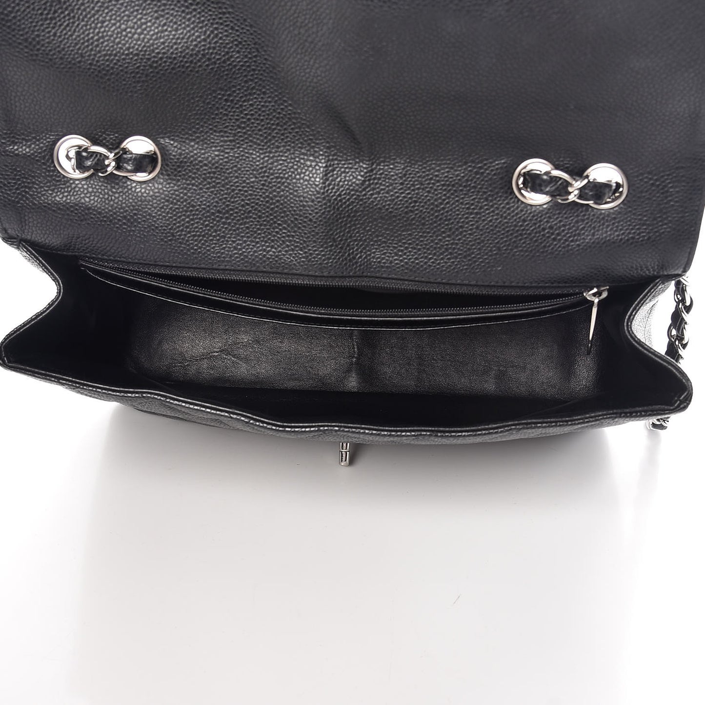 Caviar Quilted Jumbo Single Flap Black