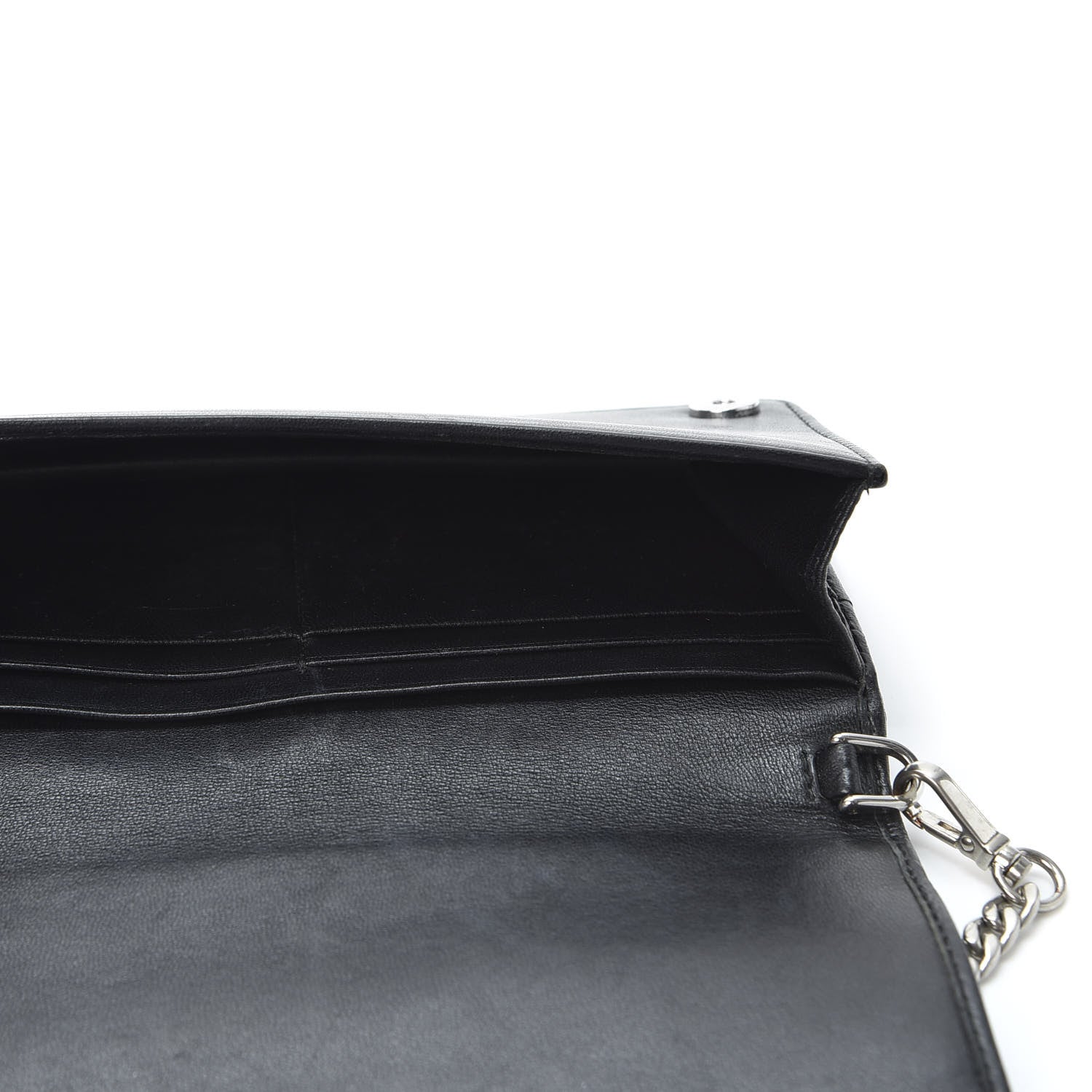 Prada Nappa Gaufre Wallet On Chain Black 11 of 12