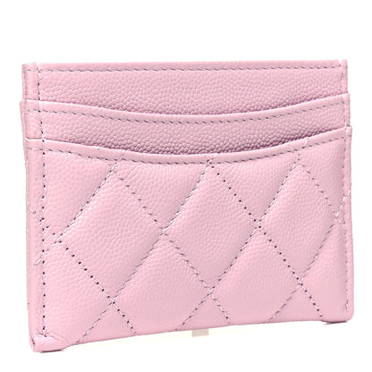 Chanel Caviar Quilted Card Holder Light Pink 2 of 7