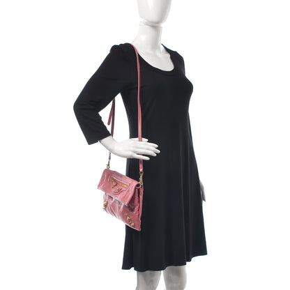 Balenciaga Agneau Giant 12 Gold Hardware Envelope Strap Clutch Rose Hortensia 2 of 8