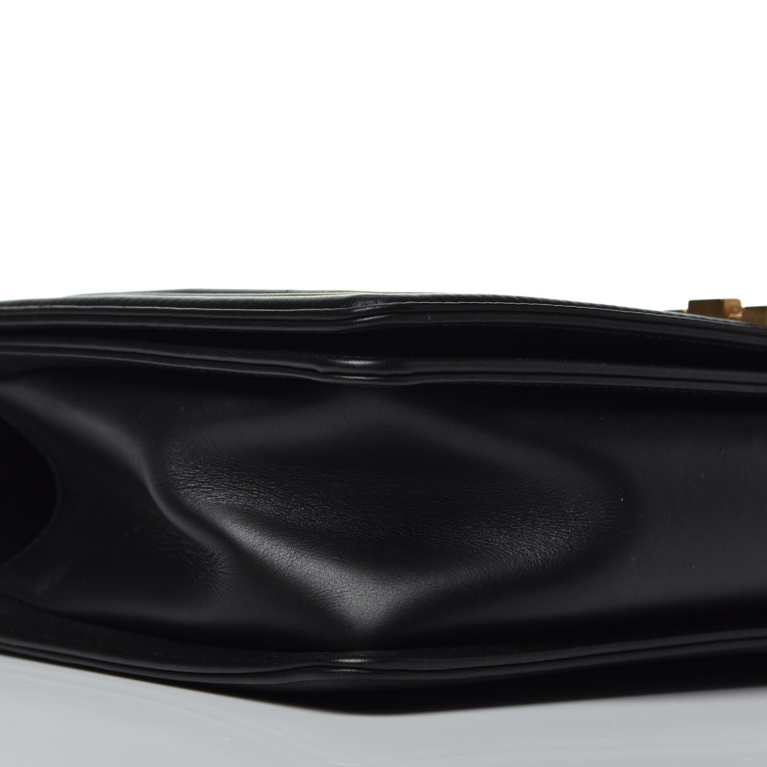 Chanel Calfskin Caviar Suede Chevron New Medium Boy Flap Black 8 of 9