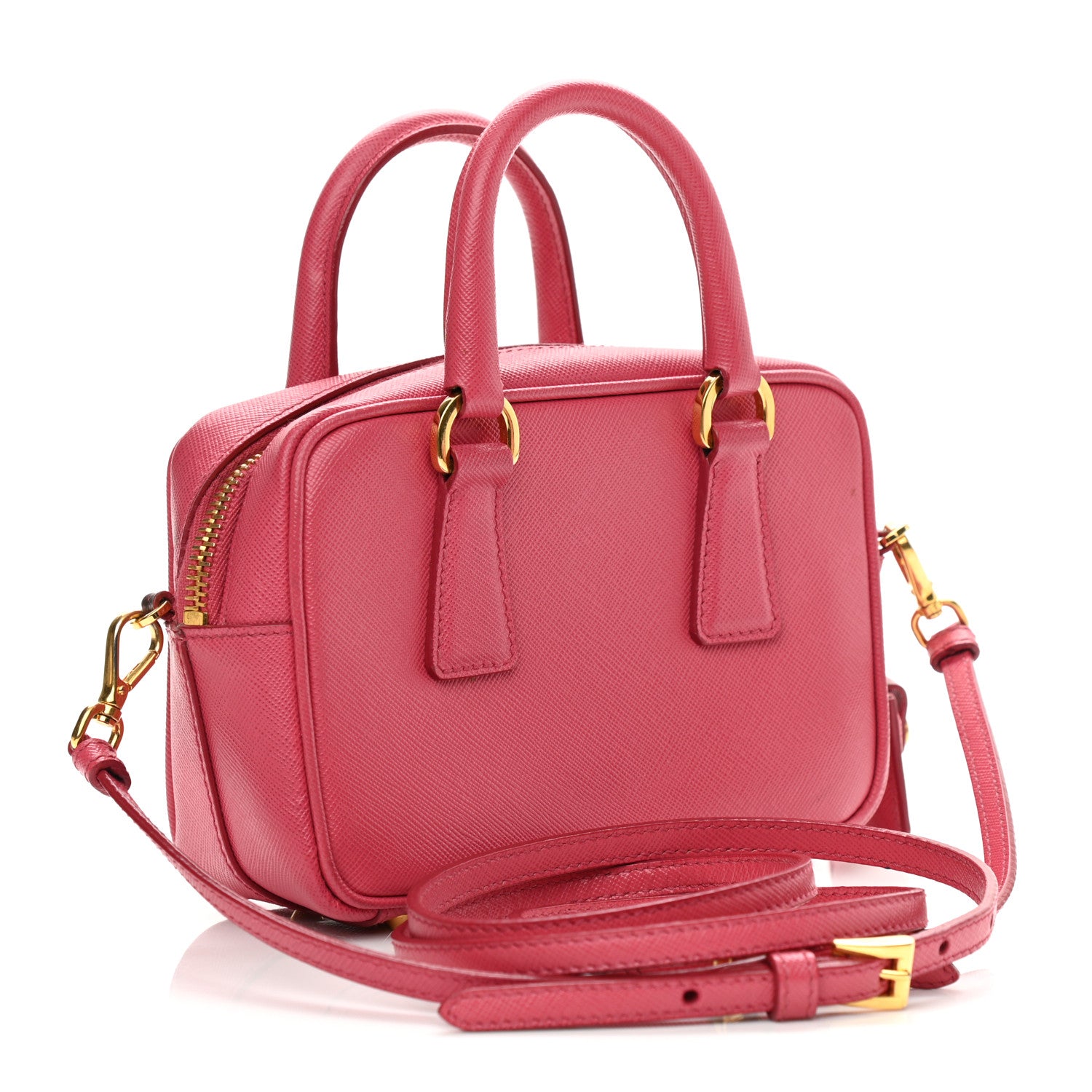 Prada Saffiano Lux Mini Top Handle Crossbody Bag Tamaris 3 of 16