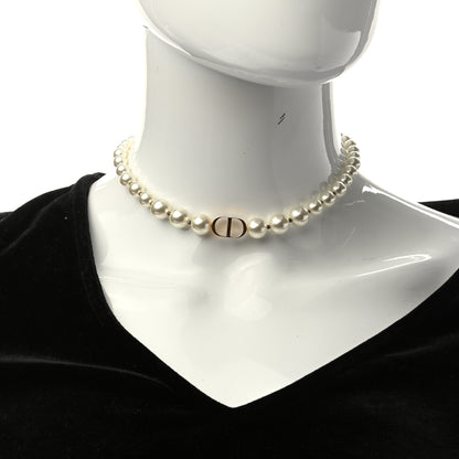 Christian Dior Pearl 30 Montaigne Choker Necklace Gold 2 of 5