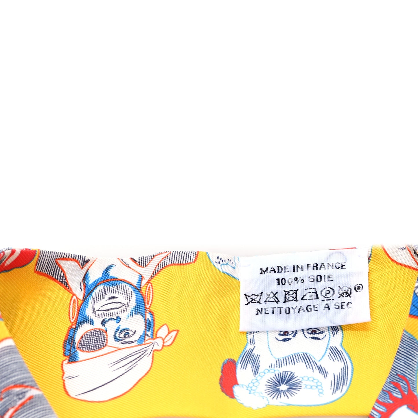 Silk Dress Code Twilly Jaune Vif Rouge White
