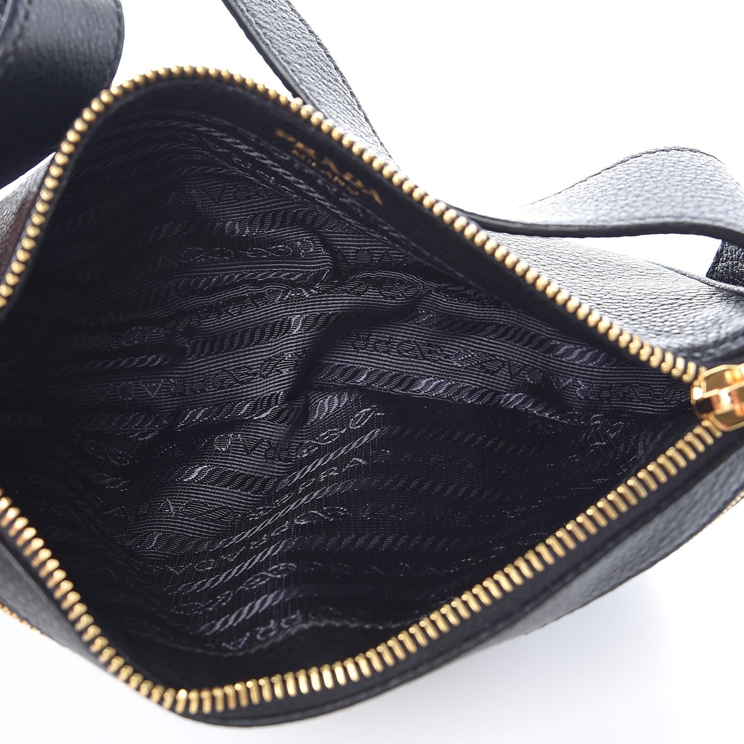 Prada Vitello Daino Small Belt Bag Black 5 of 9