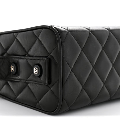 Chanel Lambskin Quilted Box Bag Black 9 of 11