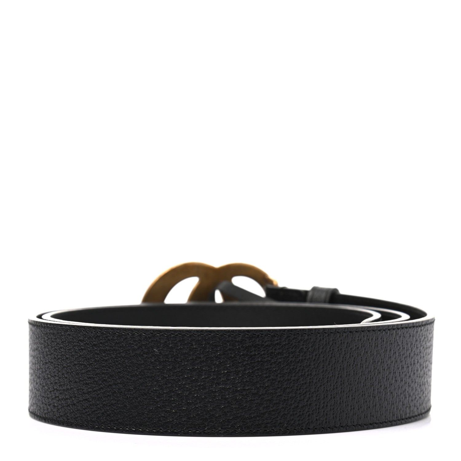 Gucci Textured Calfskin Double G 40mm Belt 100 40 Black 2 of 5