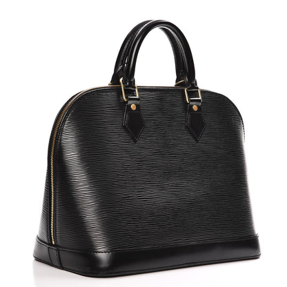Louis Vuitton Epi Alma PM Black 3 of 15