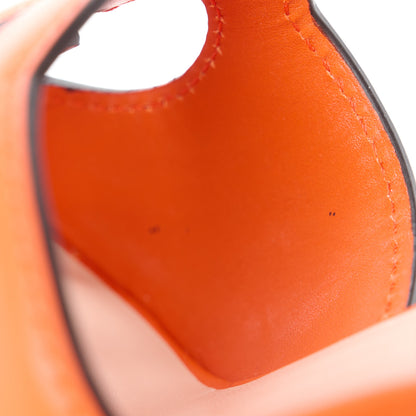Gucci Cosmos Softy Calfskin Wooden Interlocking G Cut-Out 30/120mm Platform Sandals 38.5 Deep Orange 8 of 9