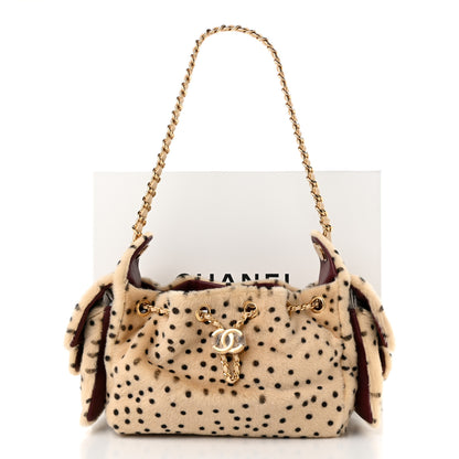 Chanel Pony Hair Mini Chanel 25 Handbag Beige Black 10 of 10