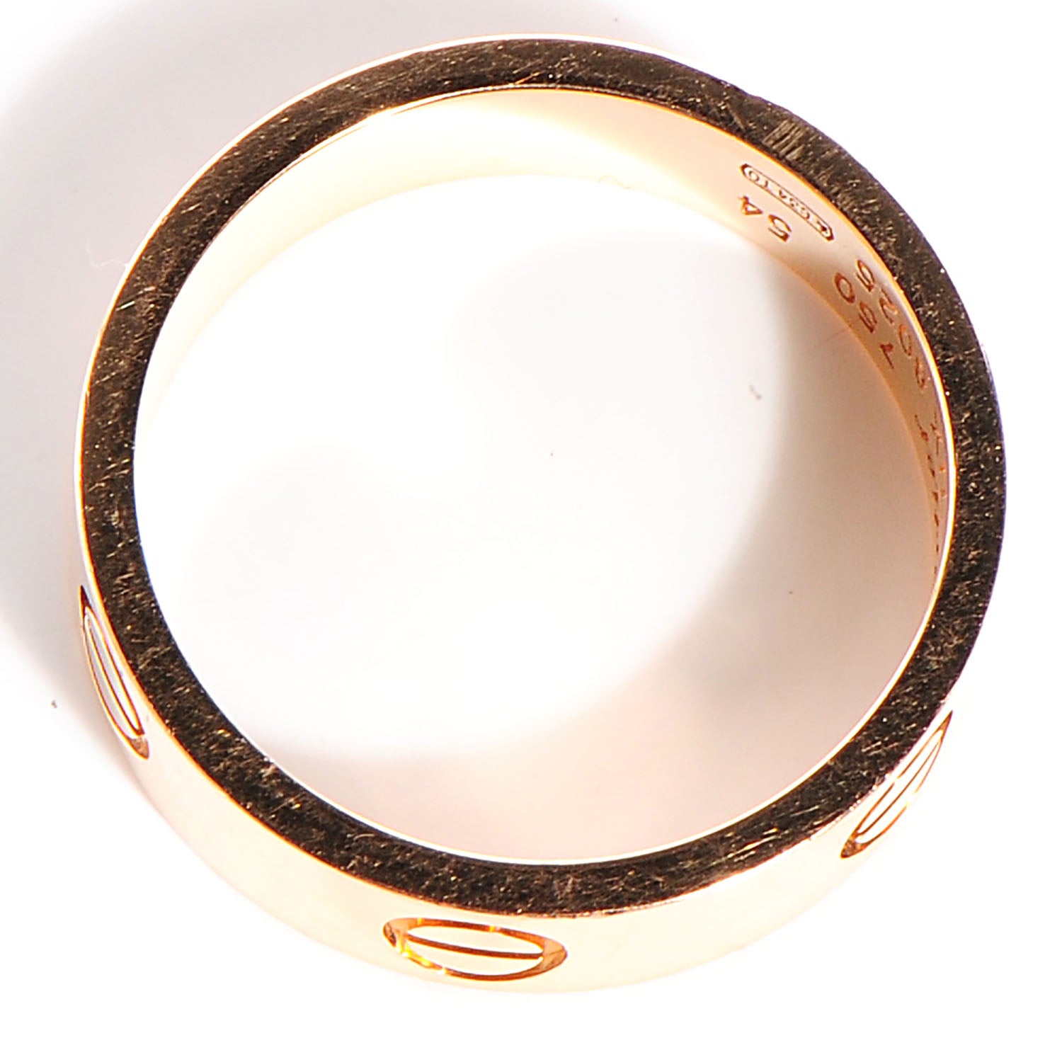 Cartier 18k Pink Gold 5mm Love Ring 54 6.75 4 of 5