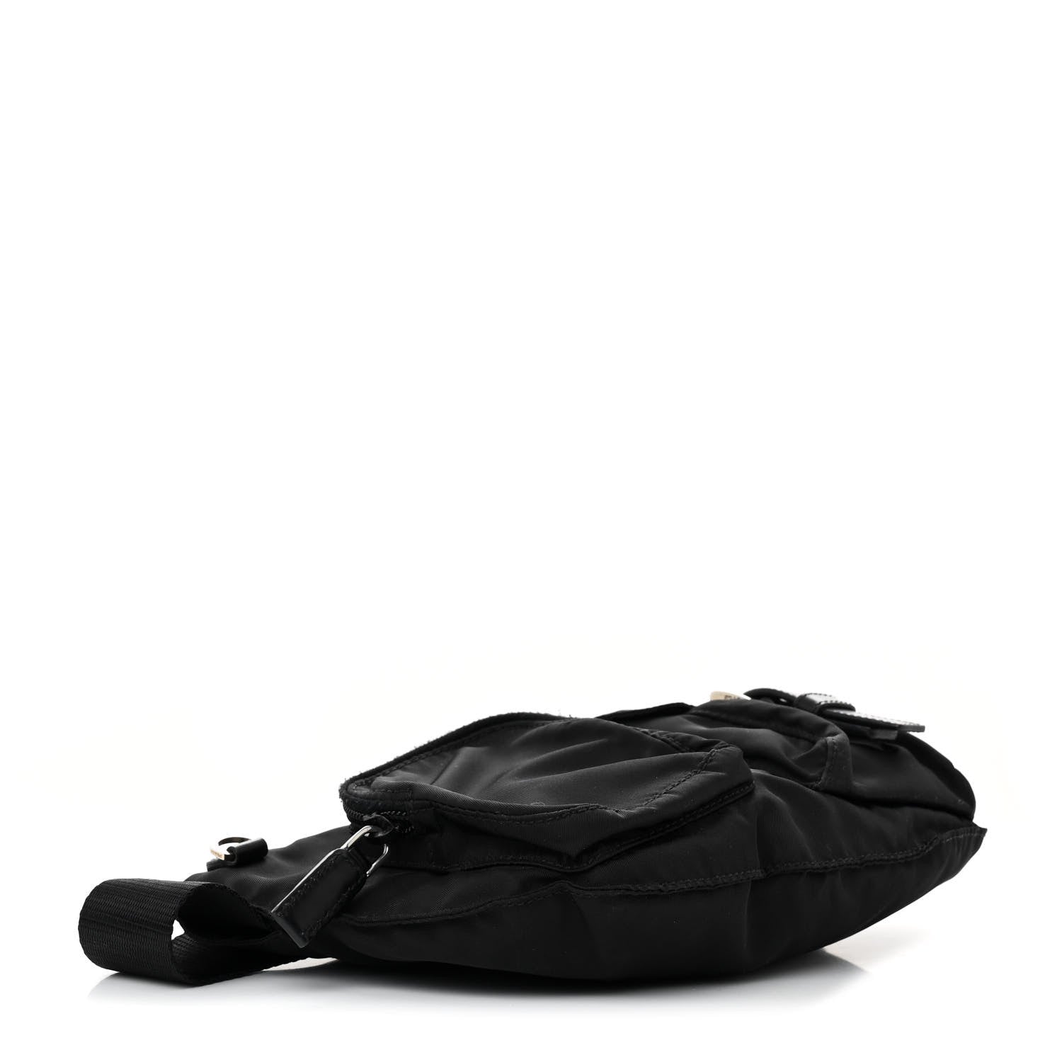 Prada Tessuto Nylon Multi Pocket Belt Bag Black 4 of 10