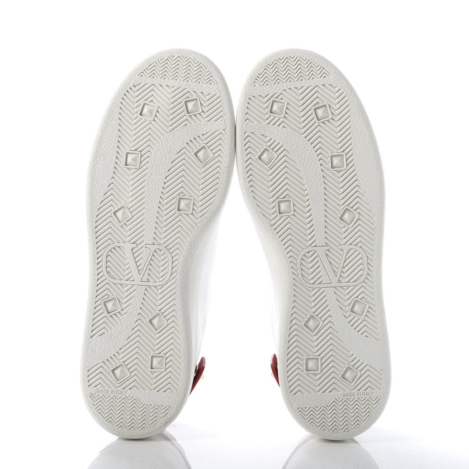 Valentino Garavani Calfskin Womens Backnet Sneakers 37 White Rosso Valentino 5 of 10