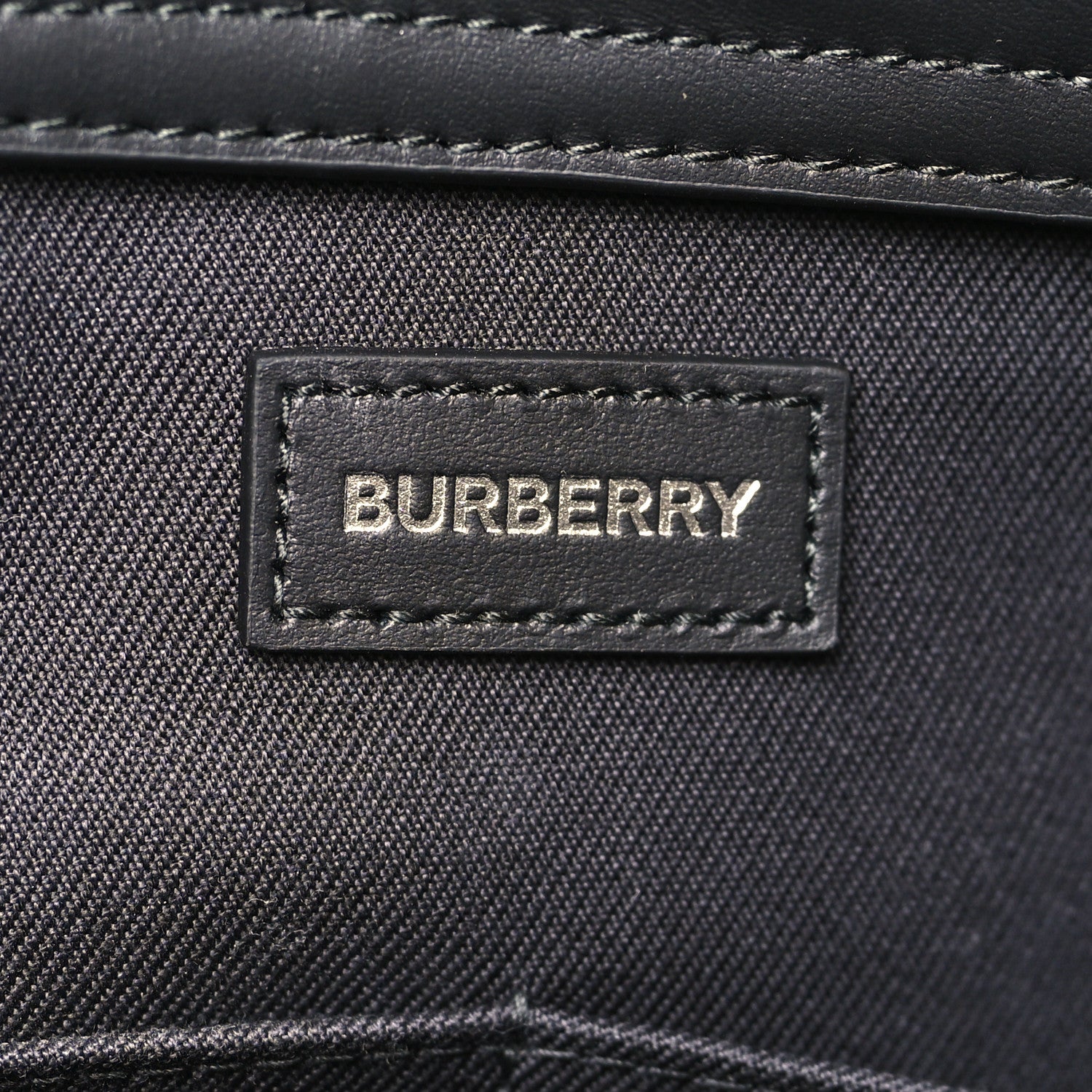Burberry IP Check Nylon Calfskin Ormond Tote Bag Taupe Brown 5 of 8