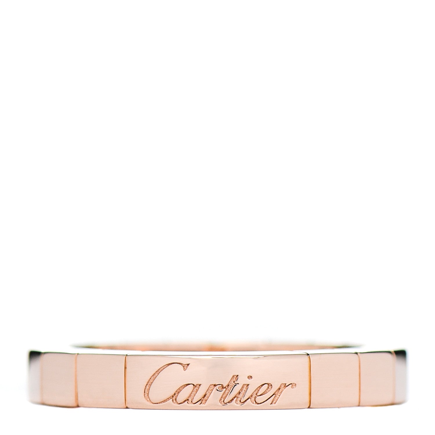 Cartier 18K Pink Gold 3mm Lanieres Ring 48 4.5 1 of 4