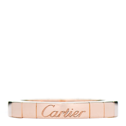 Cartier 18K Pink Gold 3mm Lanieres Ring 48 4.5 1 of 4