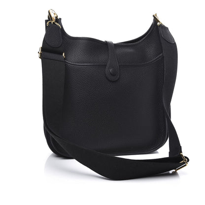 Hermes Taurillon Clemence Evelyne III PM Black 2 of 10