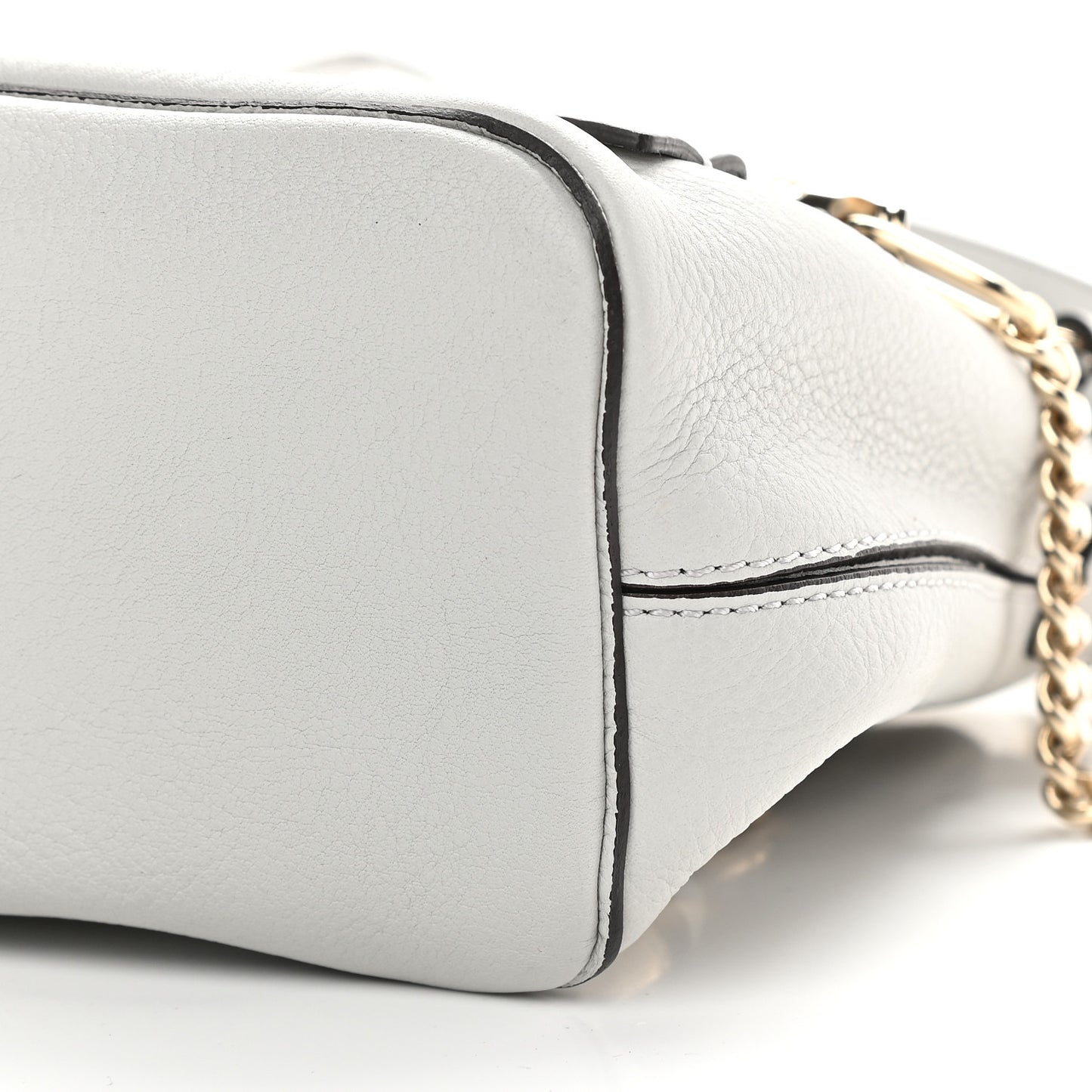 Suede Calfskin Mini Faye Backpack Airy Grey