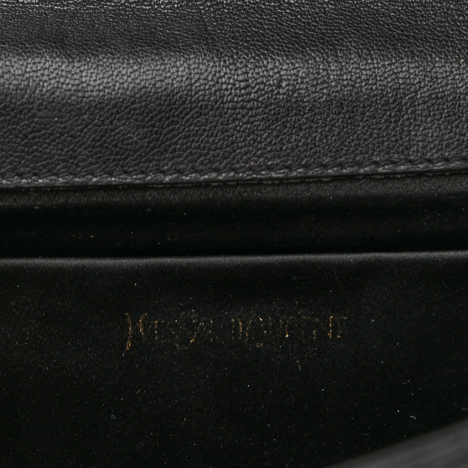 Saint Laurent Calfskin Monogram Large Belle De Jour Clutch Black 5 of 6