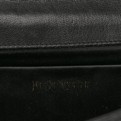Saint Laurent Calfskin Monogram Large Belle De Jour Clutch Black 5 of 6