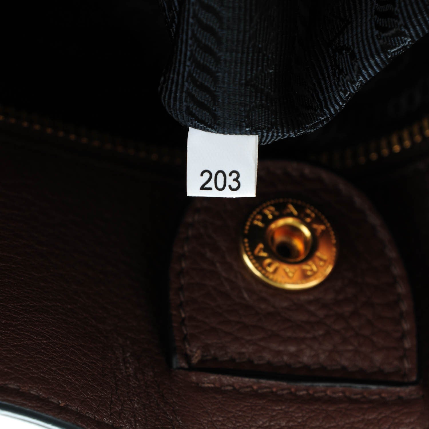 Prada Vitello Daino Shopping Tote Bruciato 7 of 8