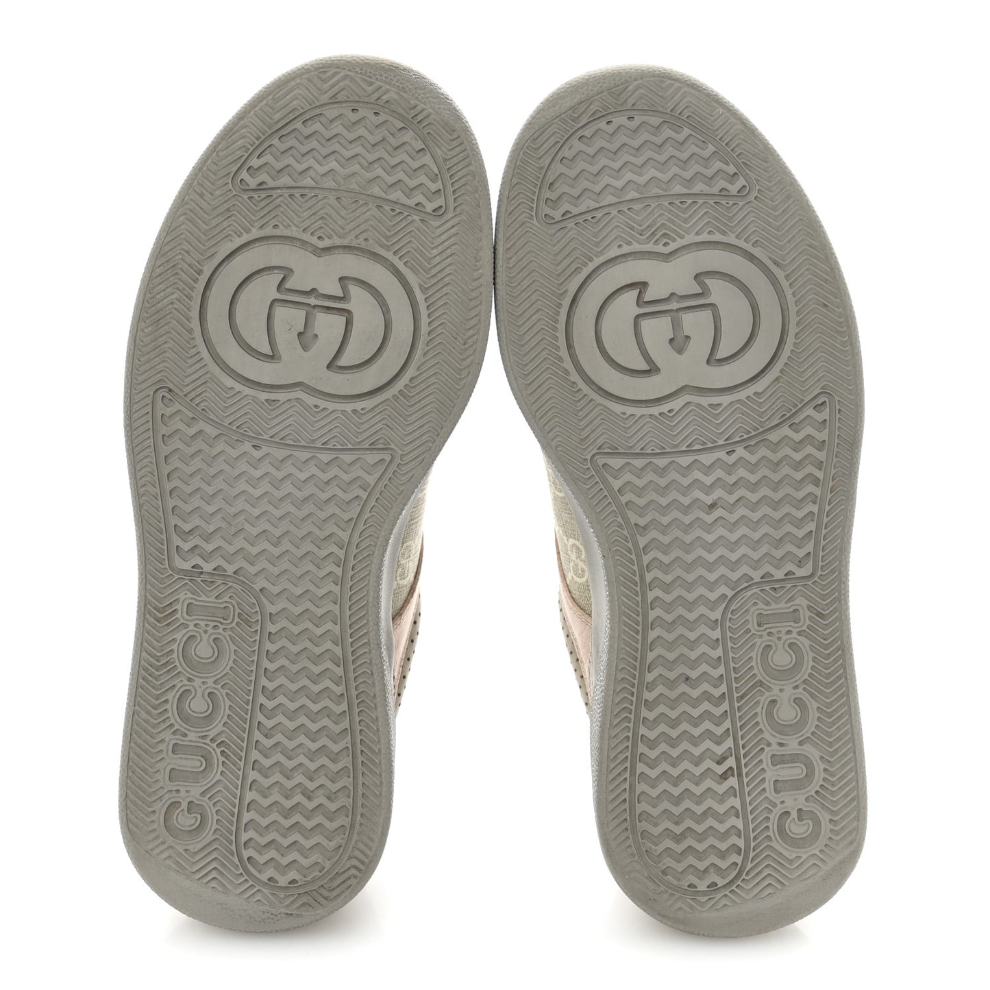 Calfskin GG Supreme Monogram Perforated Womens Platform 55mm Sneakers 38 Apricot Pink Beige Grey