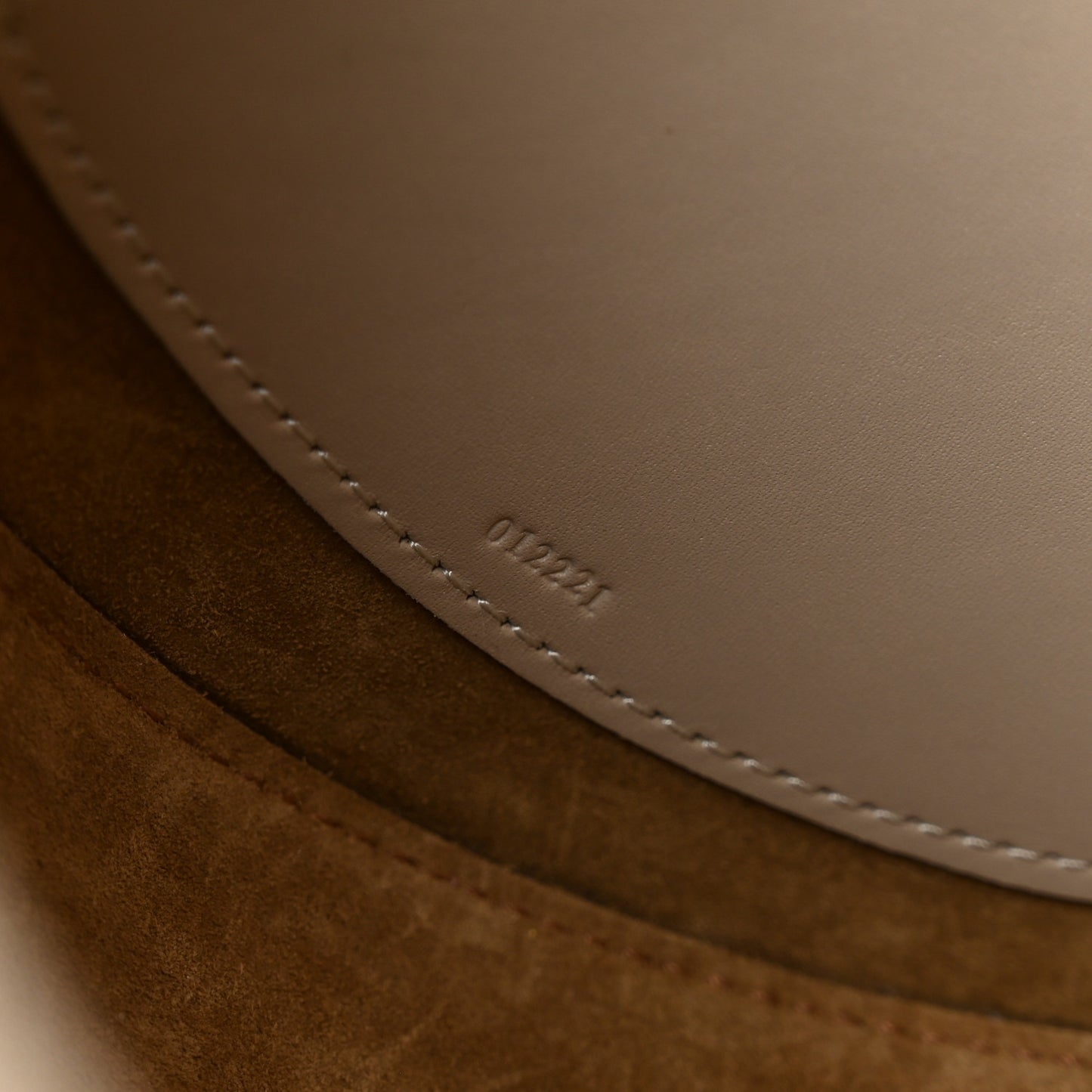 Satin Calfskin Jacquard Small Luna Bag Oat