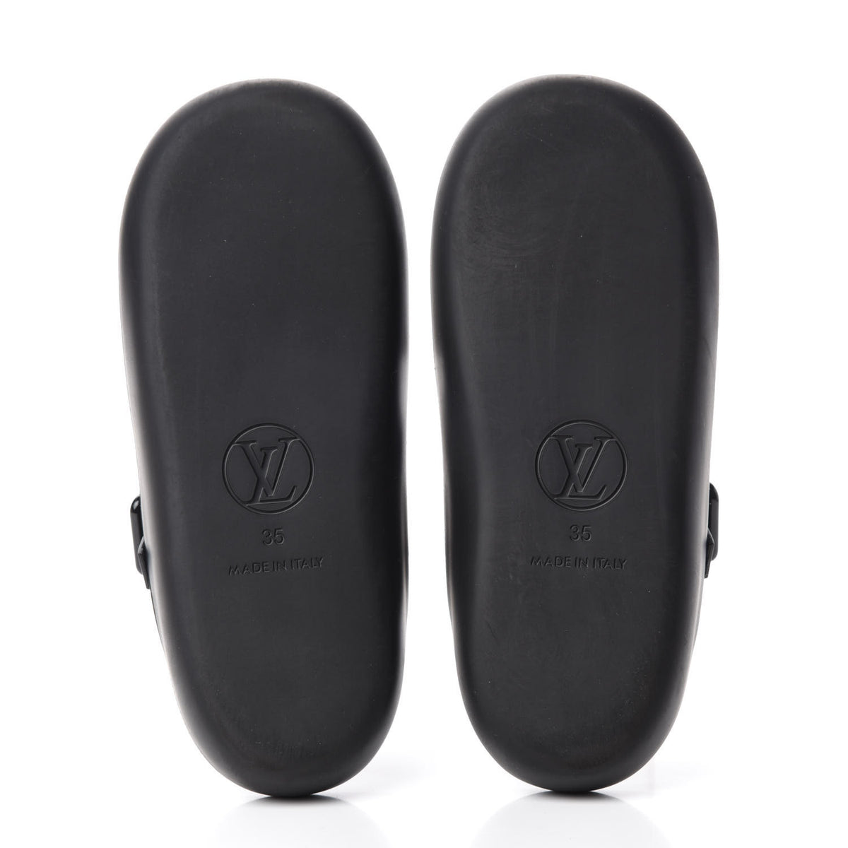 Louis Vuitton Monogram Sunbath Flat Mule Sandals 35 Black 5 of 8