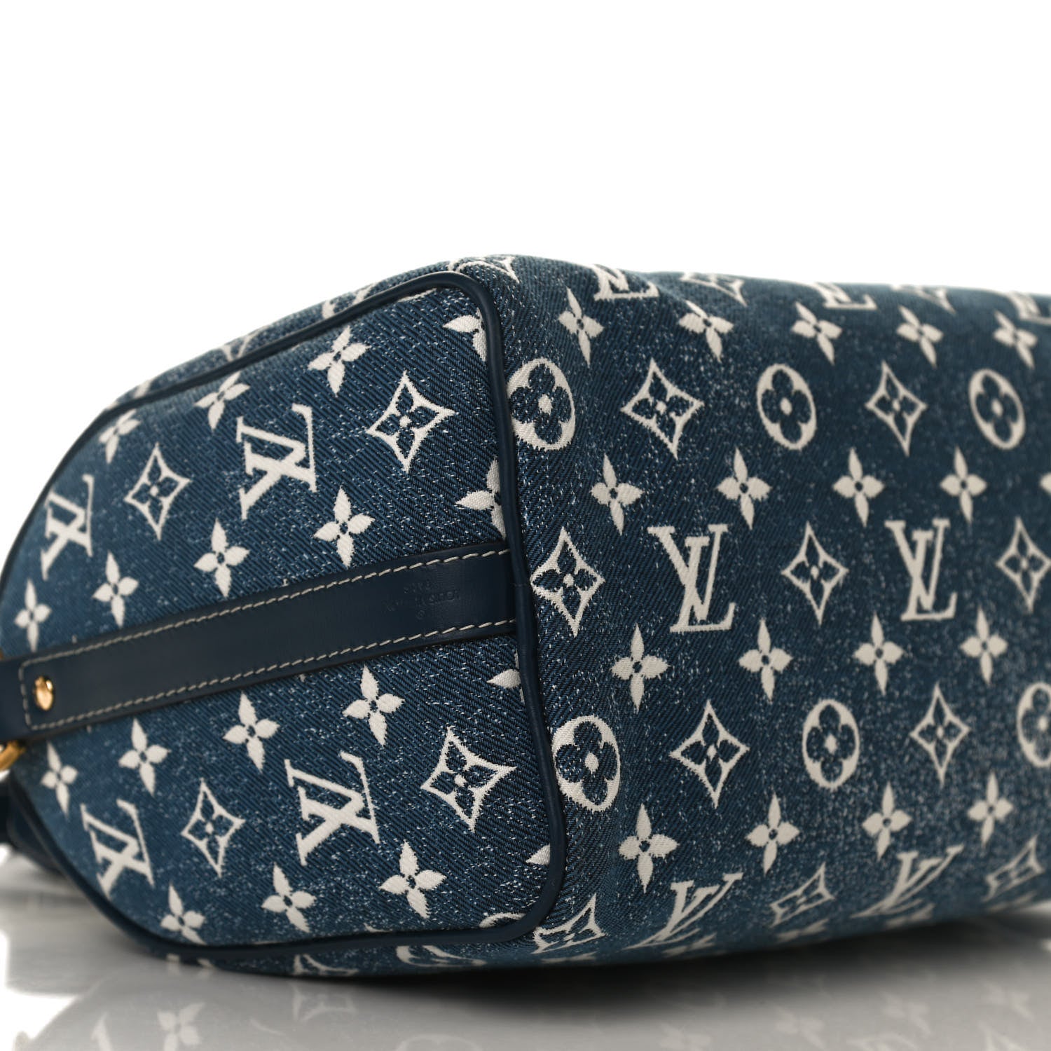 Louis Vuitton Monogram Jacquard Denim Speedy Bandouliere 25 Bleu 9 of 12