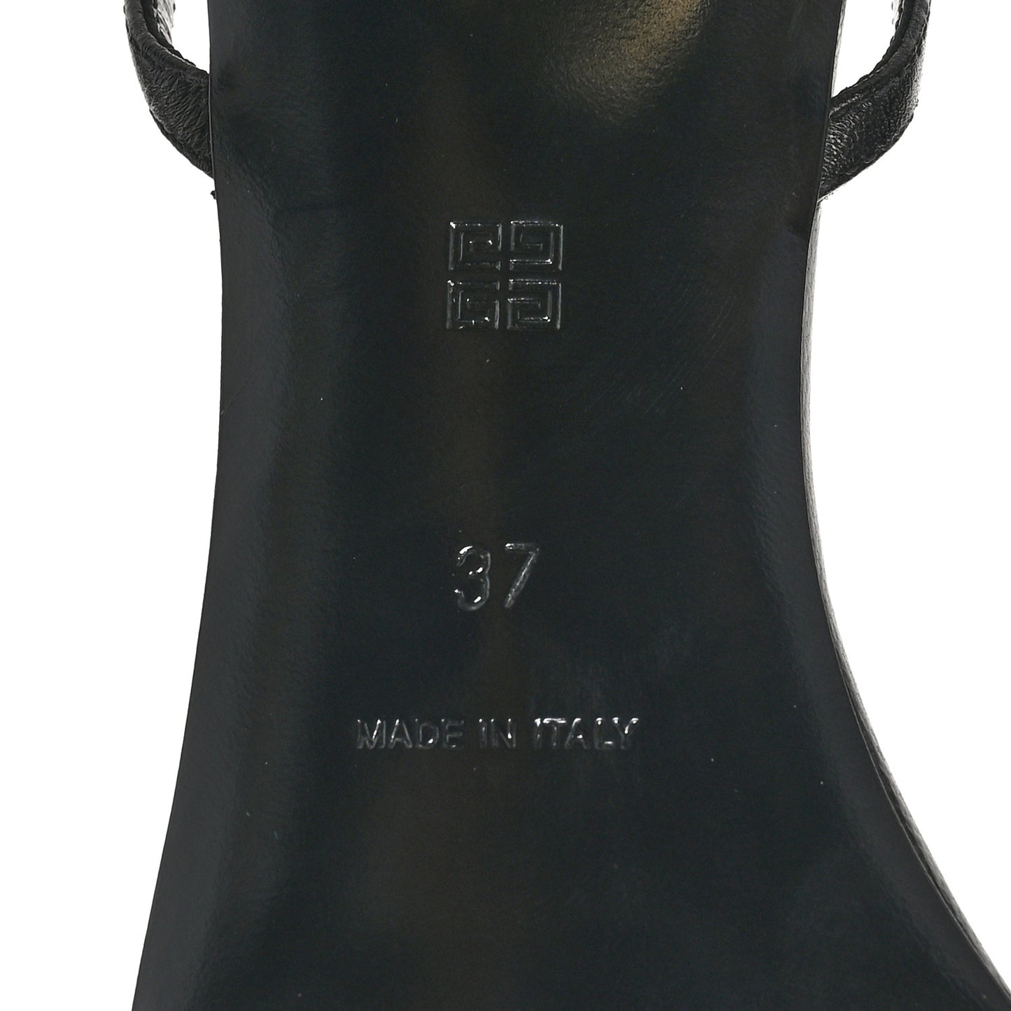 Lambskin 4G Cube 45 Strap Sandals 37 Black